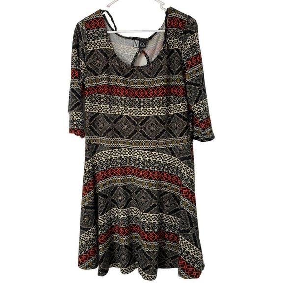 Vibe sportswear Dresses & Skirts - Women’s vibe sportswear skater fit and flare dress stretch size 1X 5737